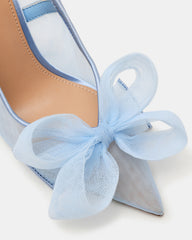 TAFFY Blue Bow Pointed-Toe Stiletto Pump Women's Heel
