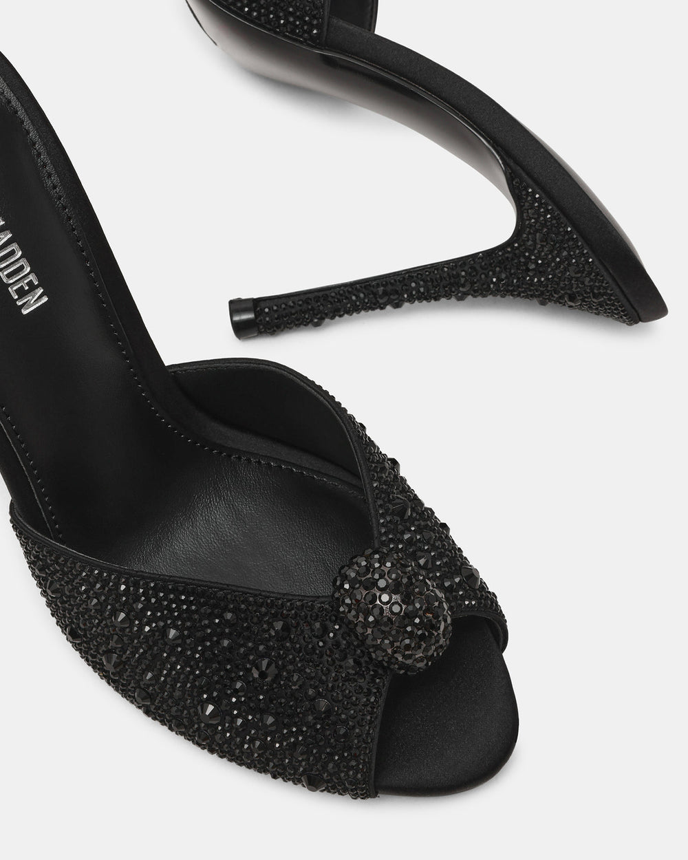 PRIYA Black Rhinestones Mule Women's Heel
