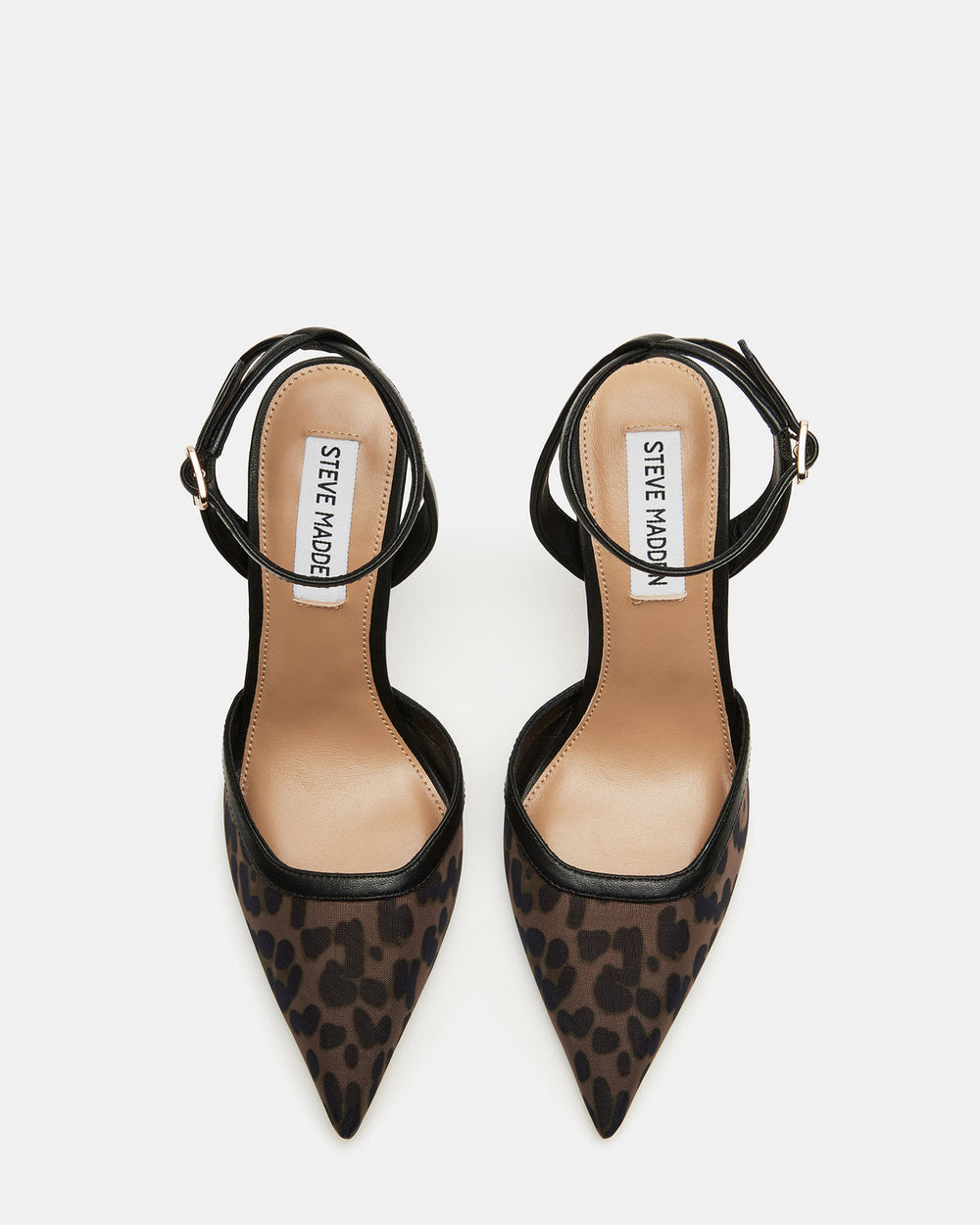 ALLIANCE Mesh Leopard Pointed-Toe Pump Women's Heel