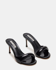 KIERAN Black Patent Mule Heel | Women's Heels
