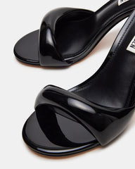 KIERAN Black Patent Mule Heel | Women's Heels