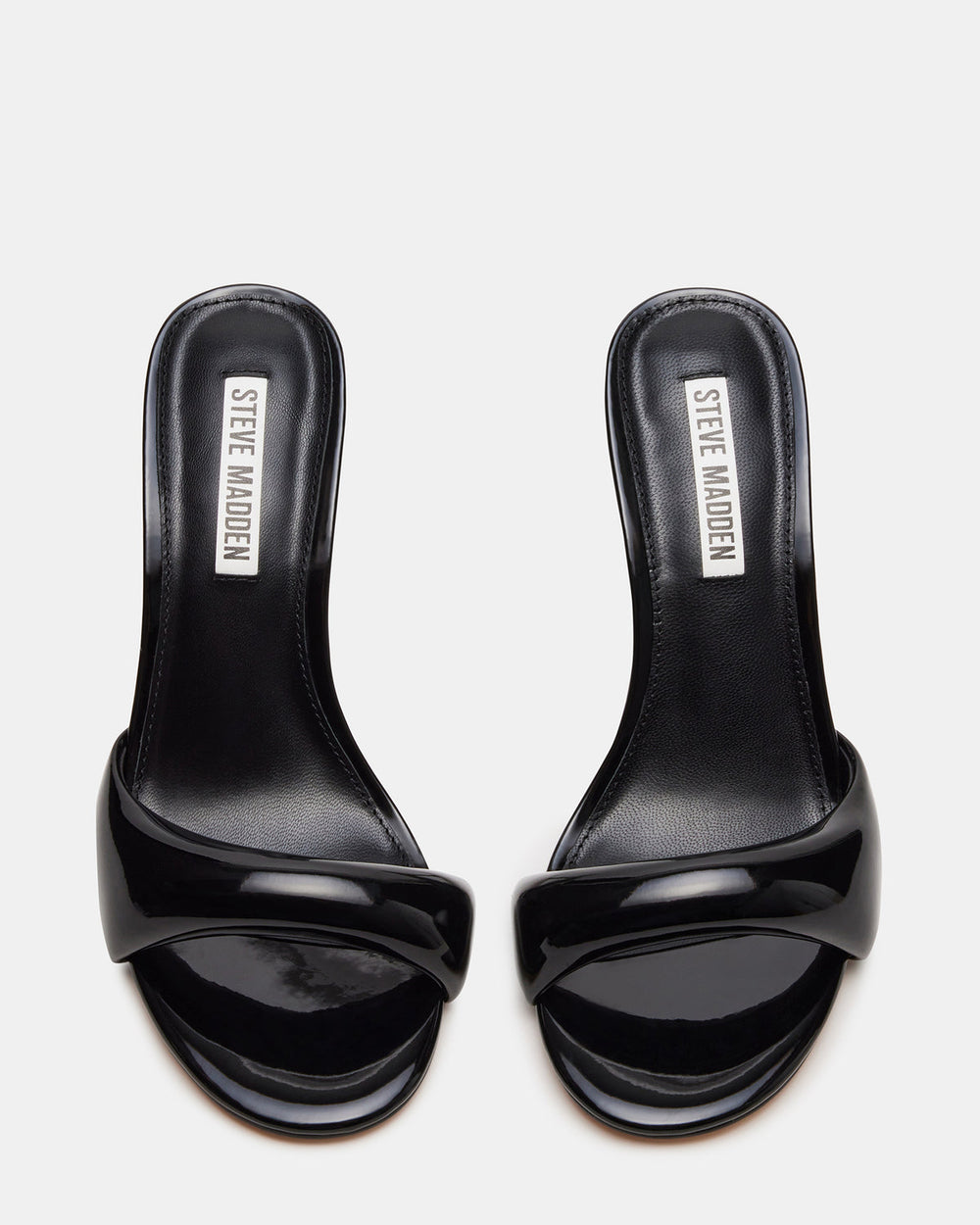 KIERAN Black Patent Mule Heel | Women's Heels