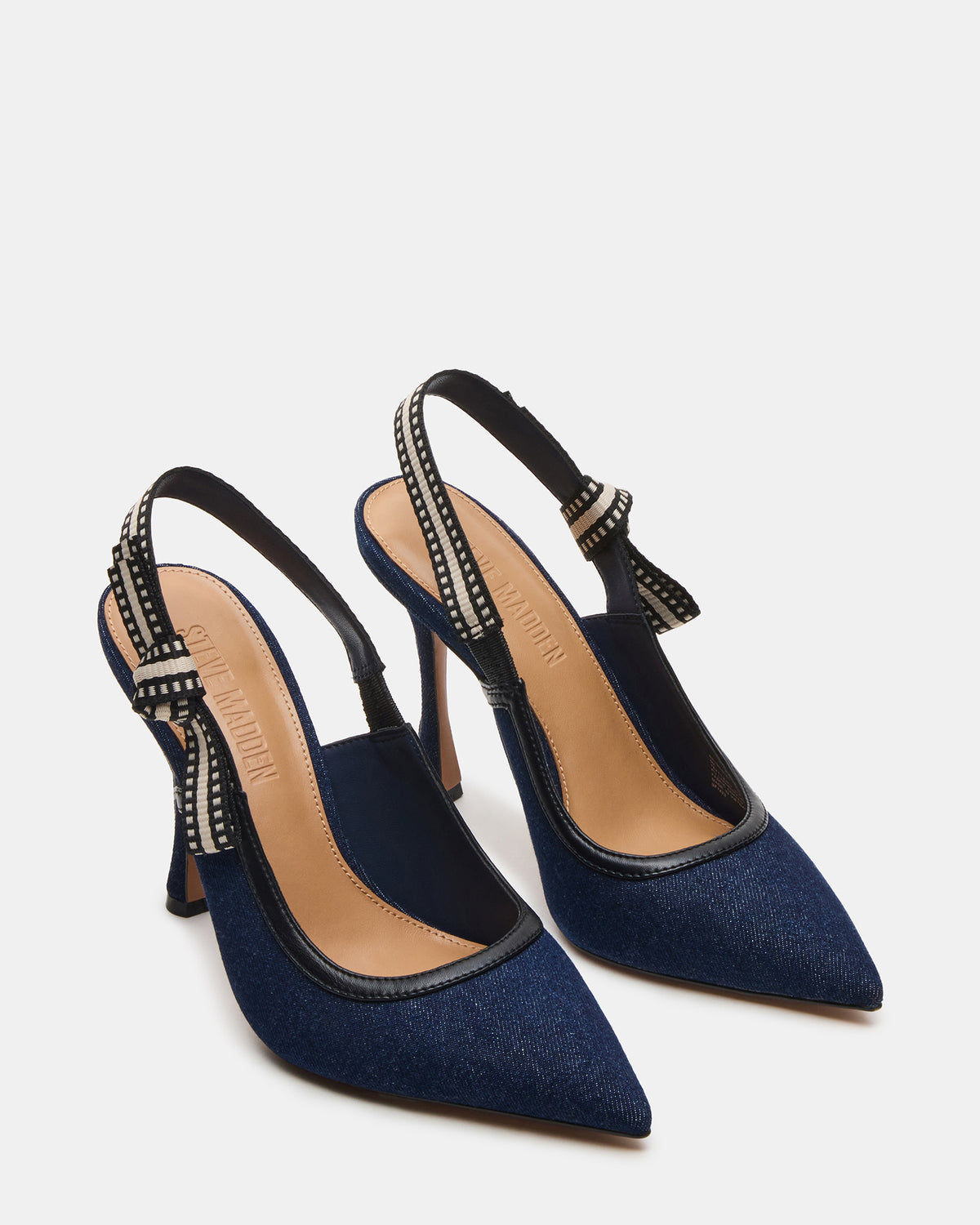 BRI Dark Denim Slingback Pump Women's Heel