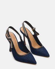 BRI Dark Denim Slingback Pump Women's Heel