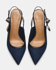 BRI Dark Denim Slingback Pump Women's Heel