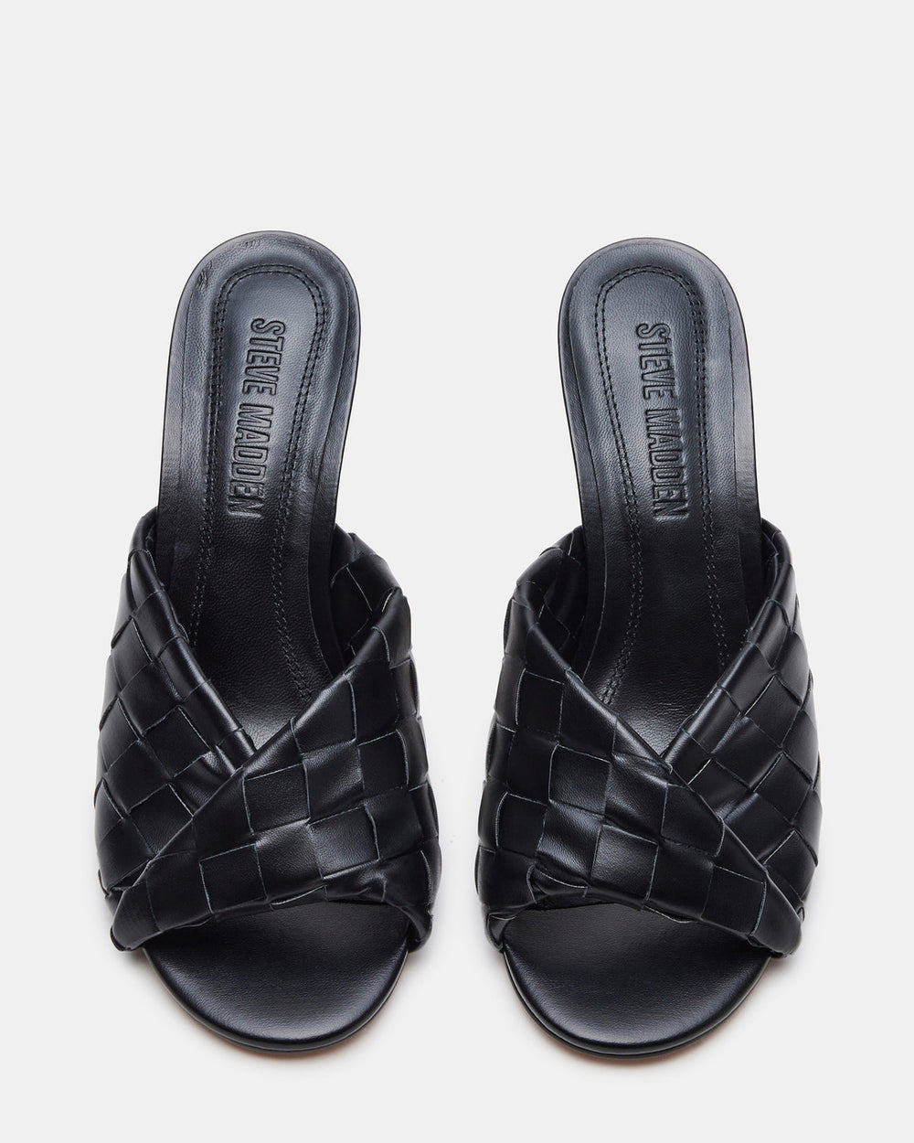KOUTURE Black Stiletto Mule Heel | Women's Heels