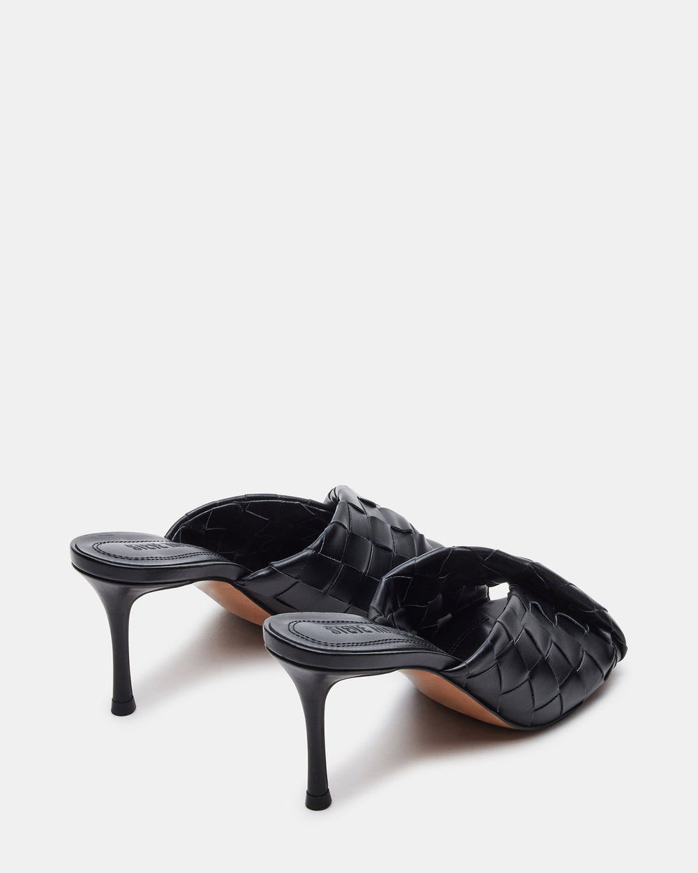 KOUTURE Black Stiletto Mule Heel | Women's Heels