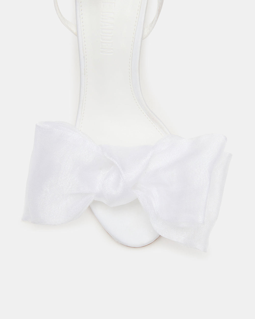RADIANCE White Strappy Stiletto Bow Women's Heels