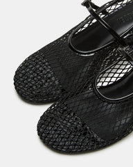 RAYNOR Black Women's Mary Jane Mesh Block Heel