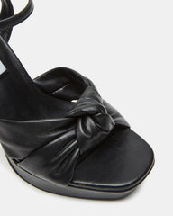 JOYRIDE Black Leather Platform Block Heel | Women's Heels