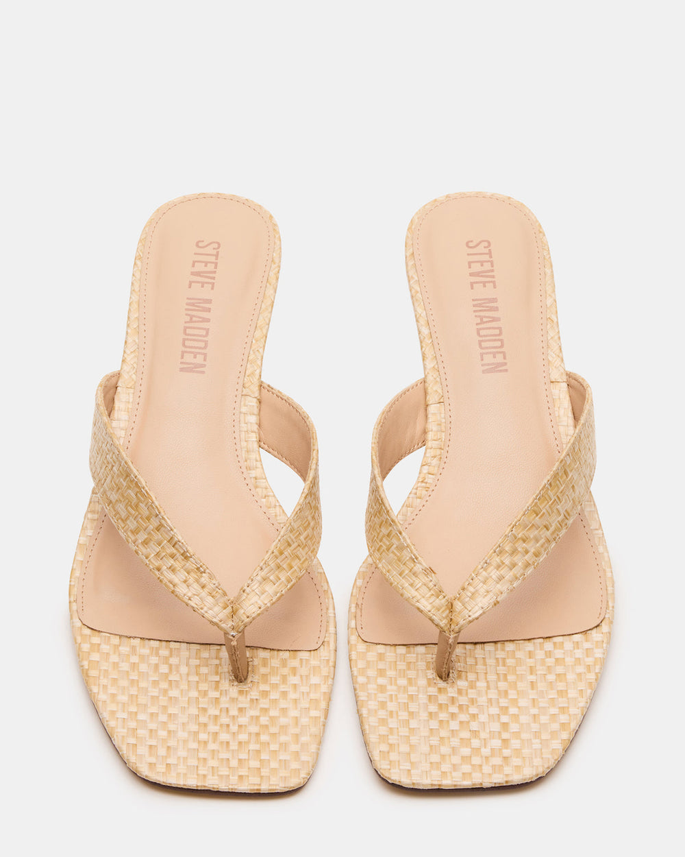 TRACIE Raffia Thong Strap Women's Kitten Heel