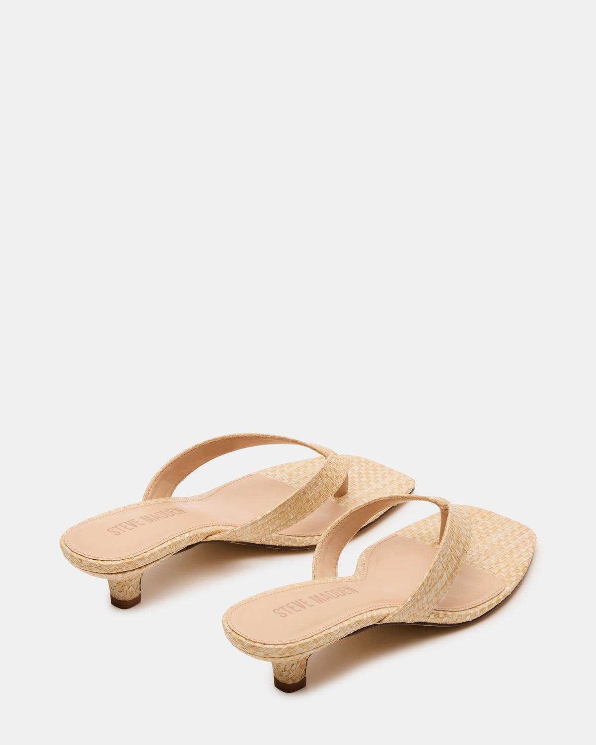 TRACIE Raffia Thong Strap Women's Kitten Heel