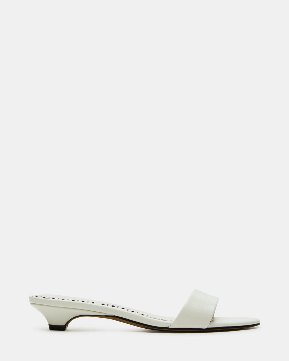 BERRY White Women's Mule Kitten Heel