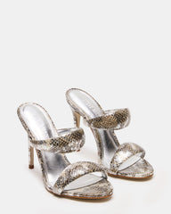 SATURN Snake Stiletto Mule Women's Heel