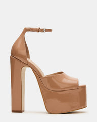 NIGHTFALL Blush Patent Women's Platform Blcok Heel