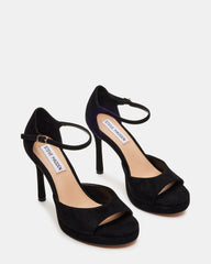 ESTER Black Suede Strappy Heel | Women's Heels