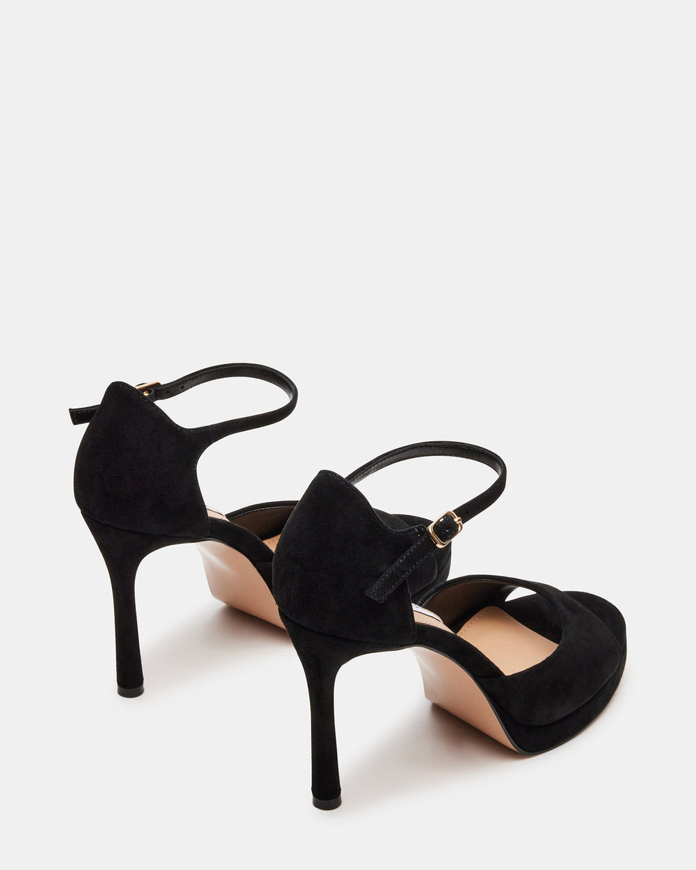 ESTER Black Suede Strappy Heel | Women's Heels