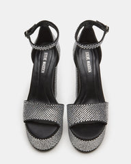 GLAM Rhinestones Platform Block Heel | Women's Heels