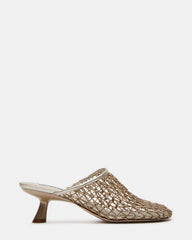 XRAY Gold Women's Caged Net Mule Heel