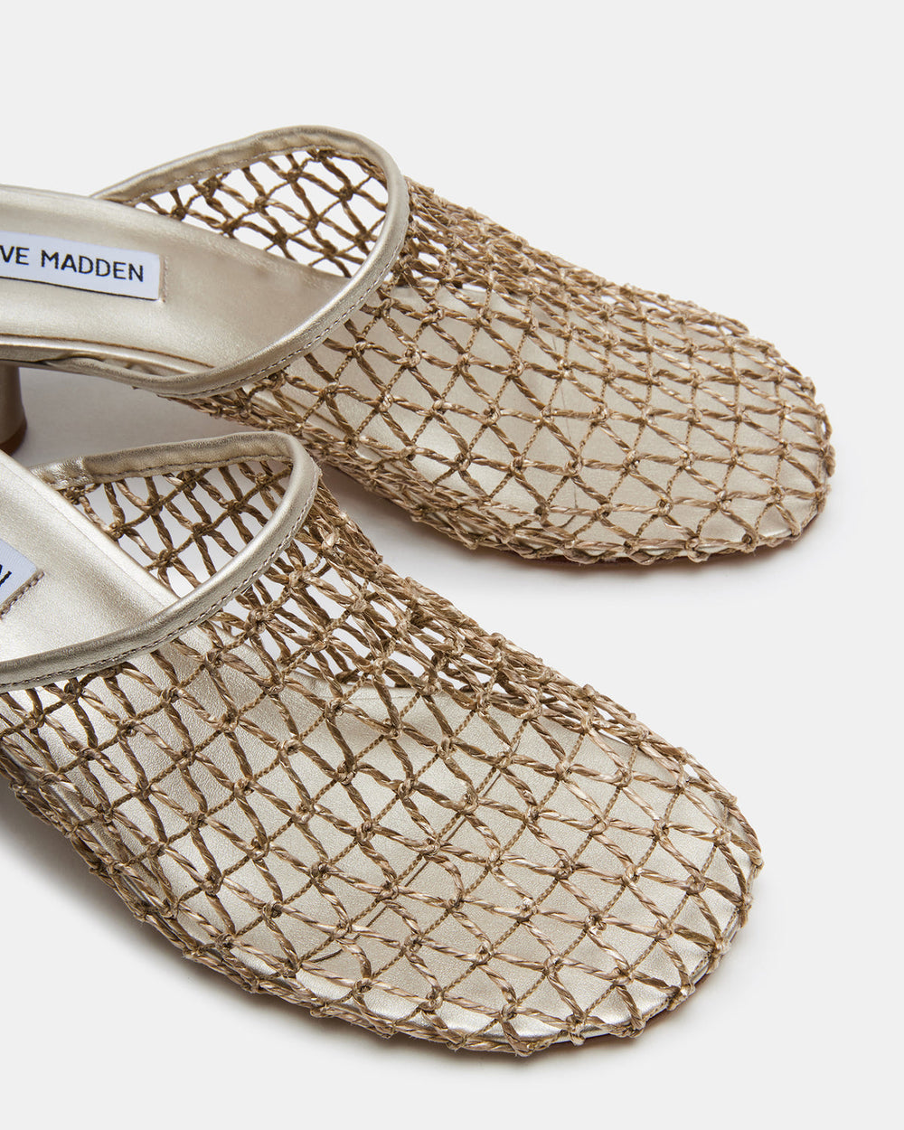 XRAY Gold Women's Caged Net Mule Heel