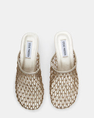 XRAY Gold Women's Caged Net Mule Heel