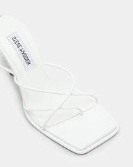 JOLENE White Strappy Lace-Up Heel | Women's Heels