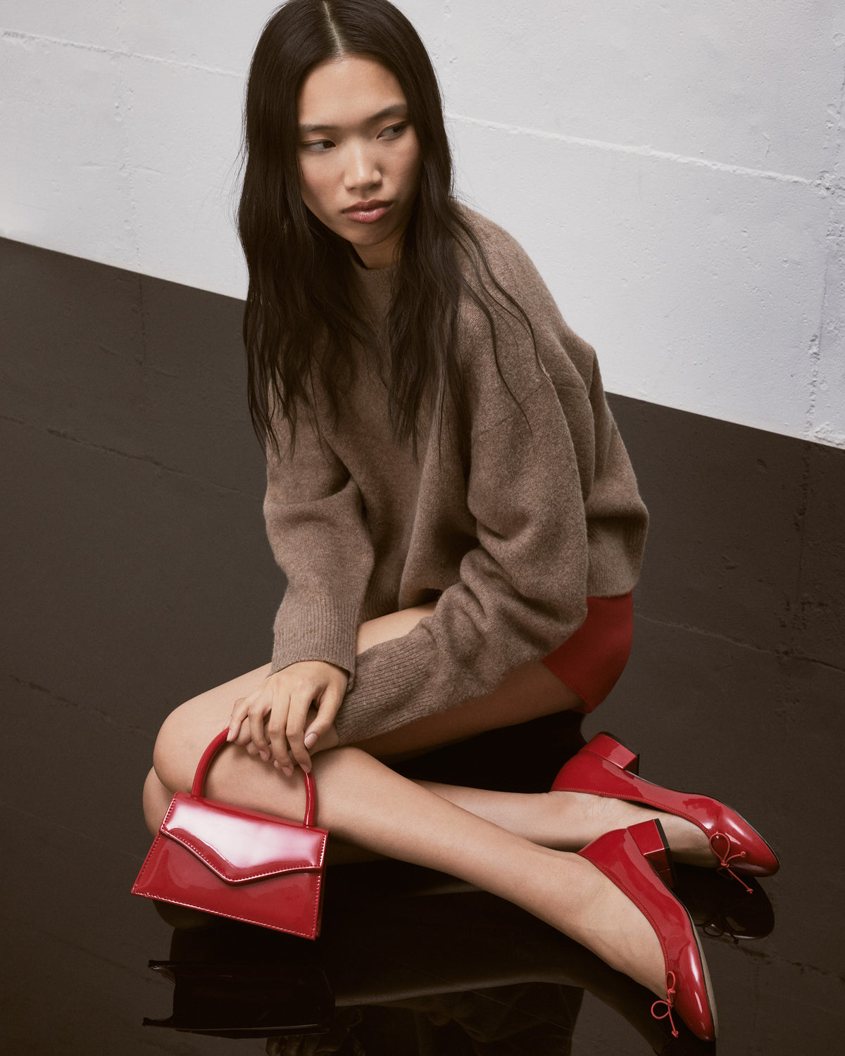 CHERISH Red Patent Women's Slip-On Heel