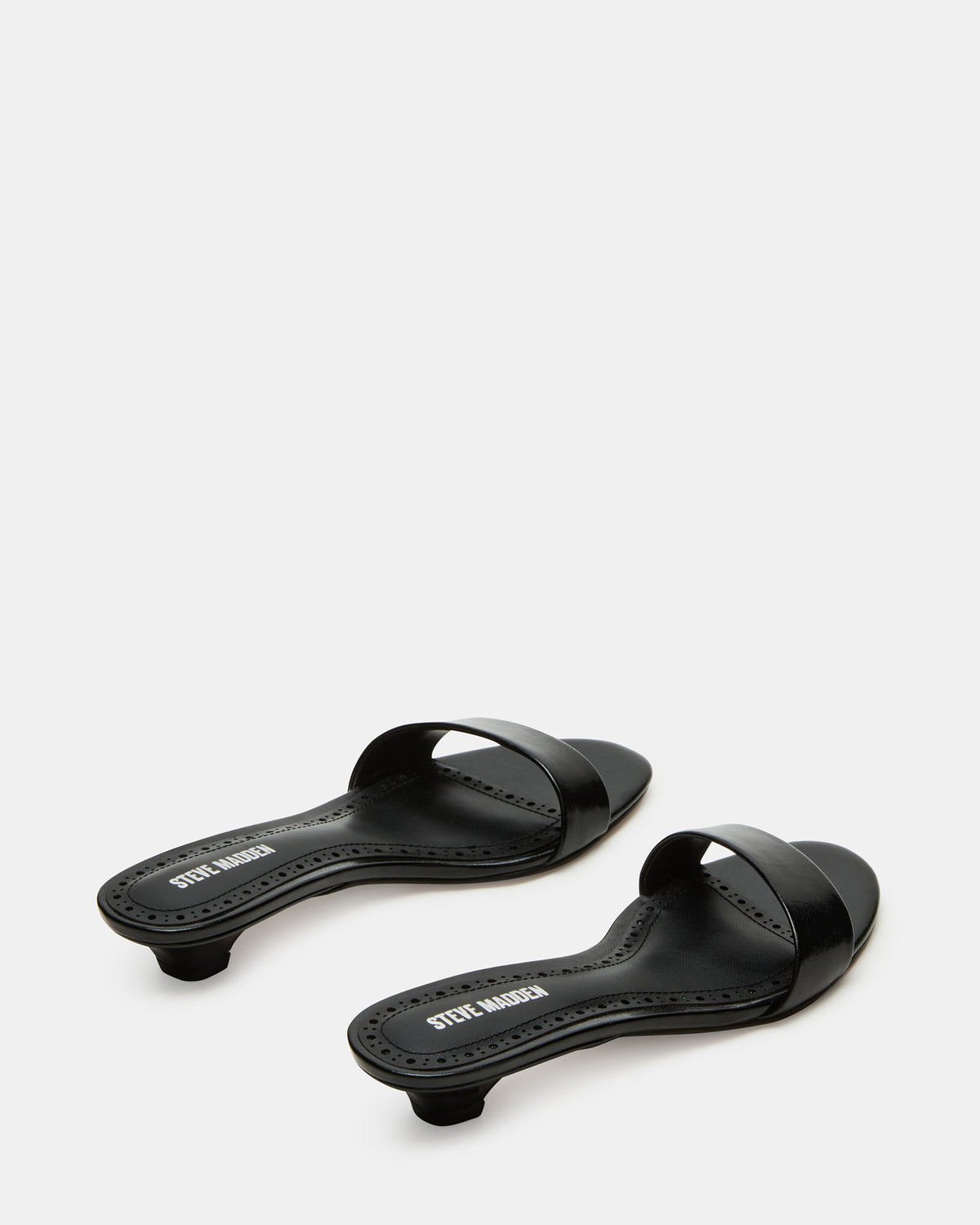 BERRY Black Women's Mule Kitten Heel