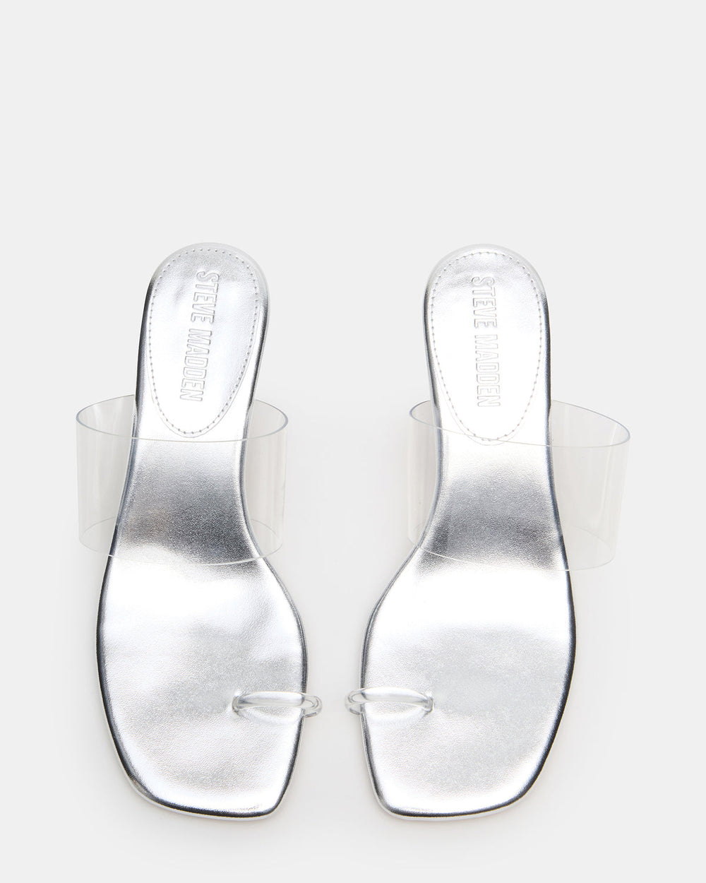 GLINDA Clear Women's Square-Toe Mule Heel