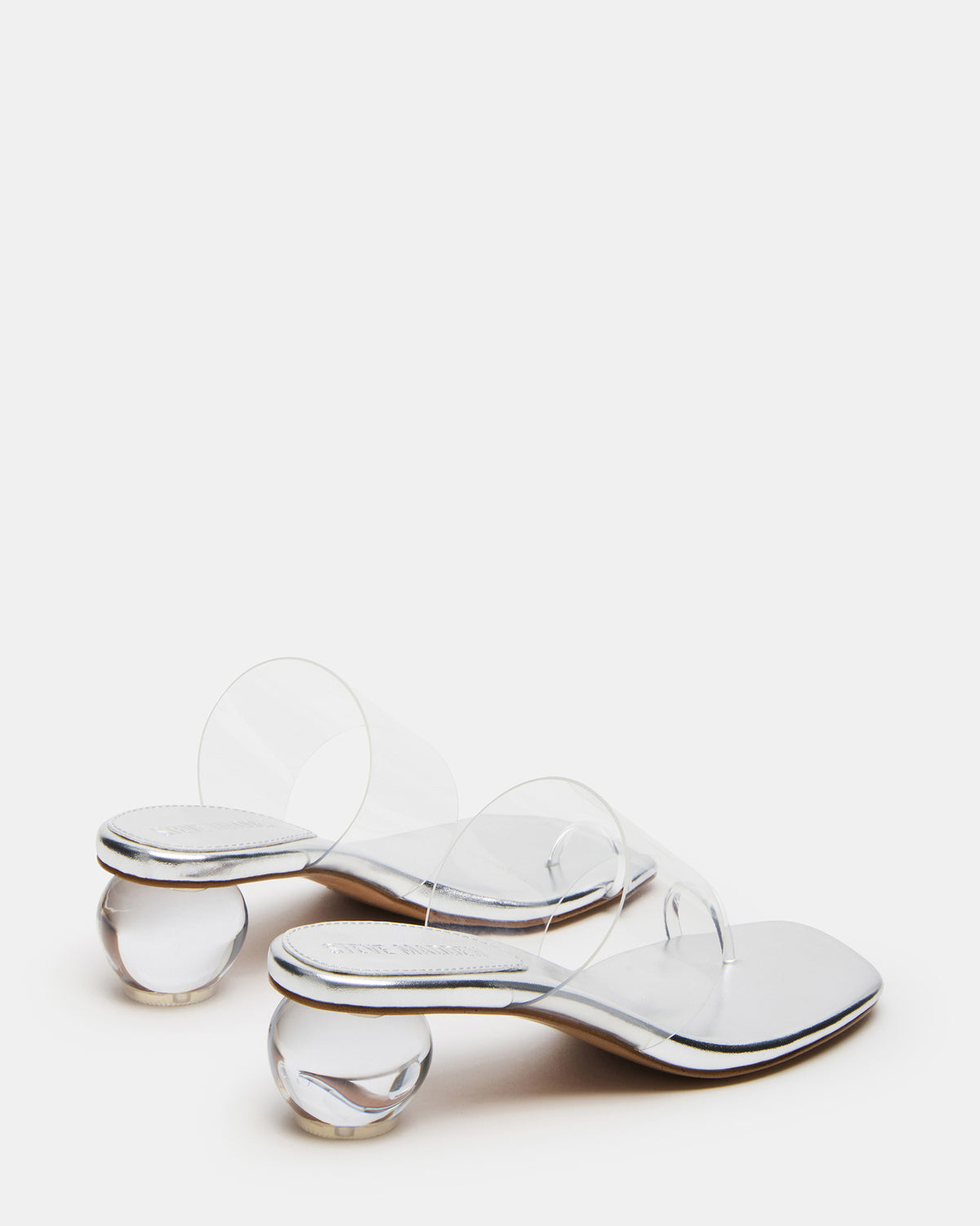 GLINDA Clear Women's Square-Toe Mule Heel