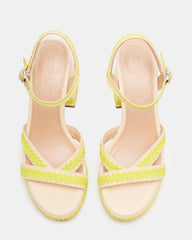 MIMOSA Yellow Women's Platform Block Heel