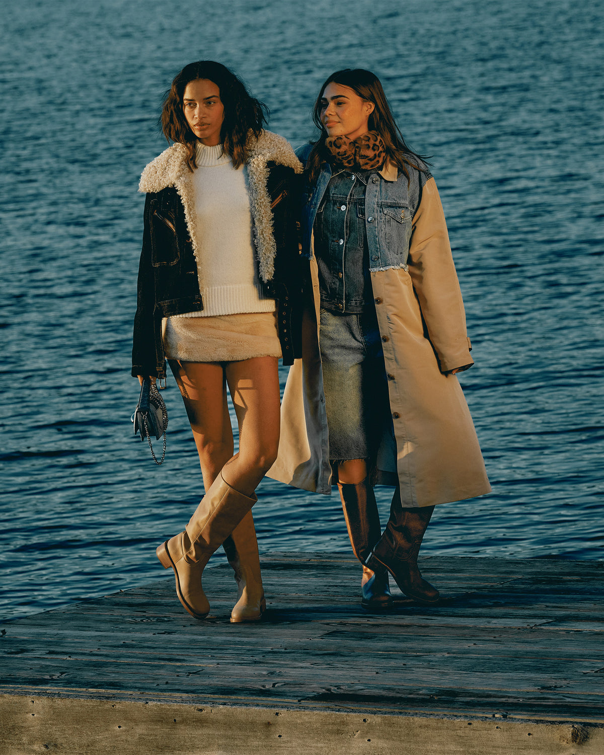 RIGGS Banana Leather Square-Toe Women's Boot