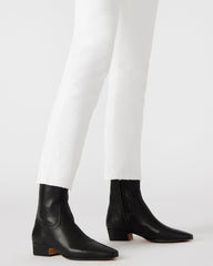 DUSTY Black Leather Women's Ankle Boot