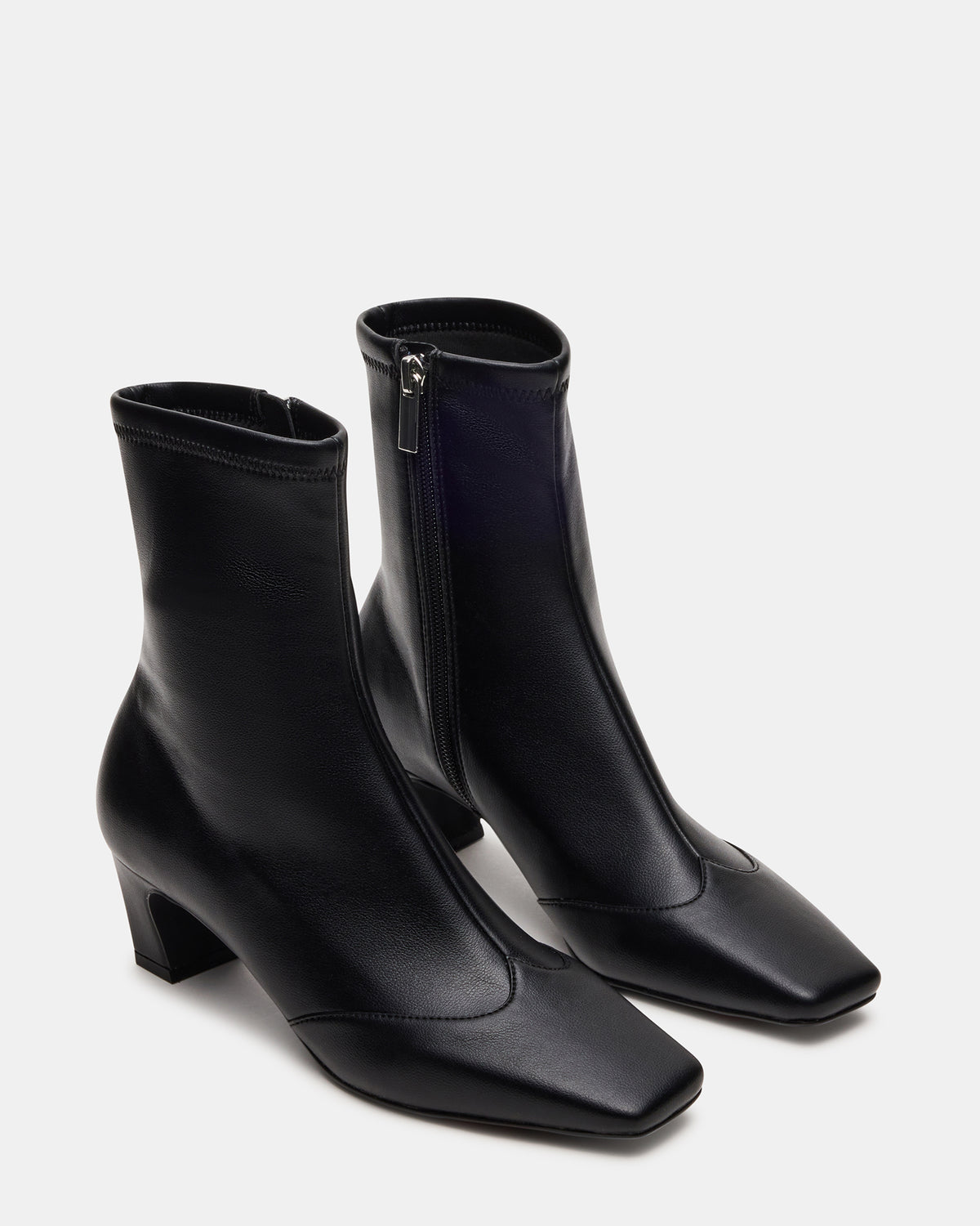 JETER Black Square-Toe Women's Ankle Boot
