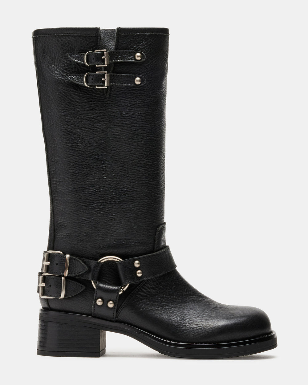 ASTOR Black Leather Knee-High Boot | Women's Boots