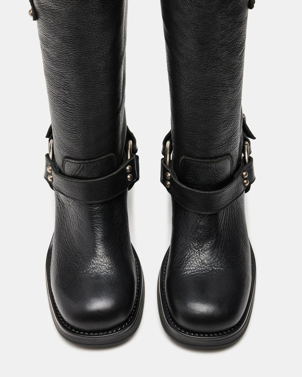 ASTOR Black Leather Knee-High Boot | Women's Boots