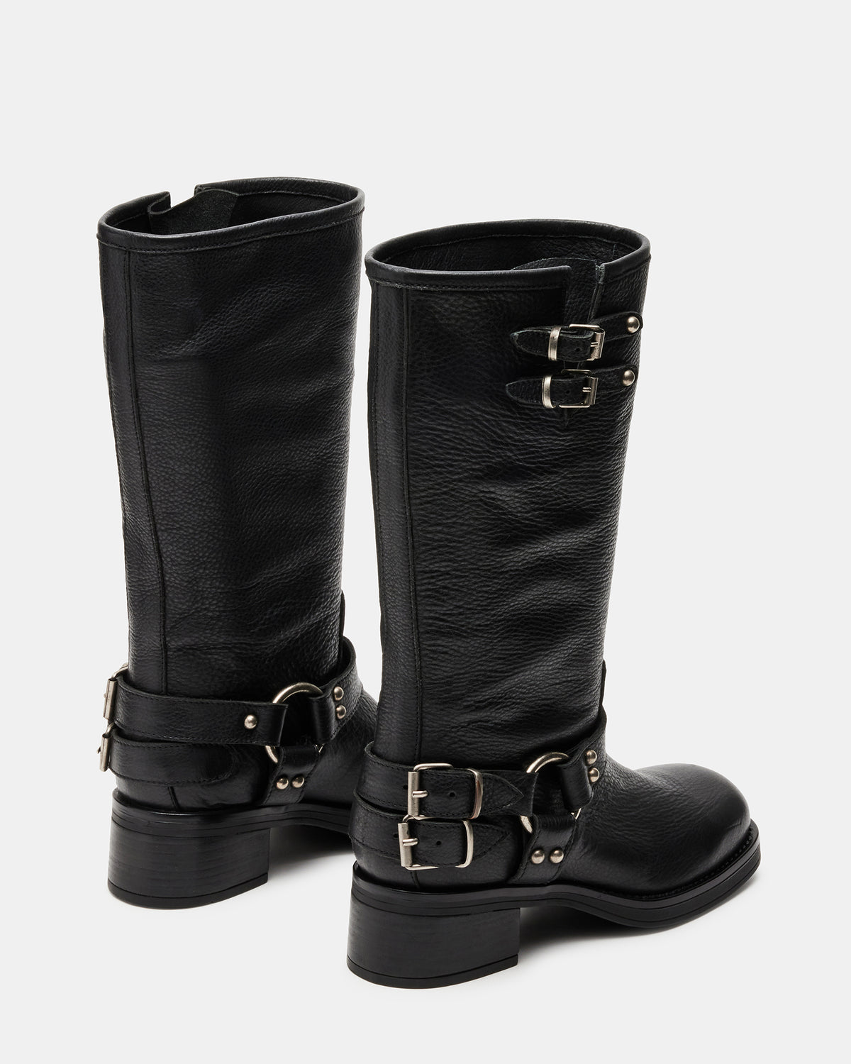 ASTOR Black Leather Knee-High Boot | Women's Boots