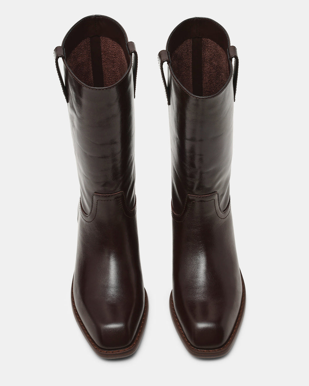 PRIMO Brown Leather Square-Toe Women's Boot