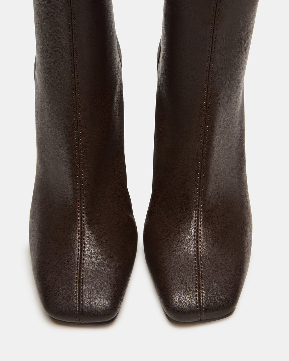 KHELAN Brown Square-Toe Heeled Women's Ankle Boot