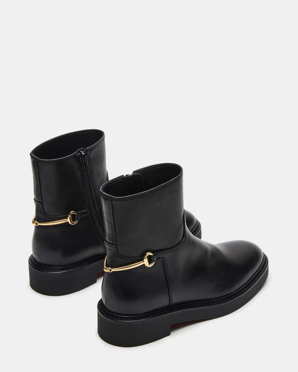 DIABLO Black Leather Women's Ankle Boot