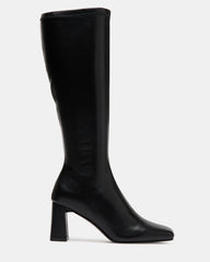 HOLLY Black Women's Knee-High Square-Toe Boot