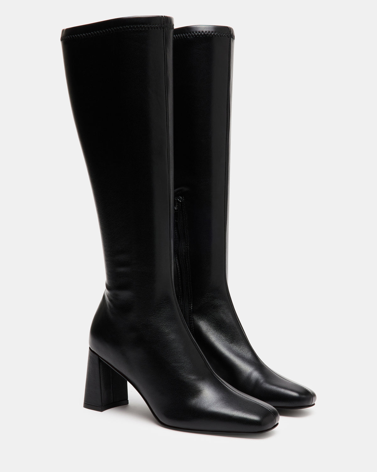 HOLLY Black Women's Knee-High Square-Toe Boot