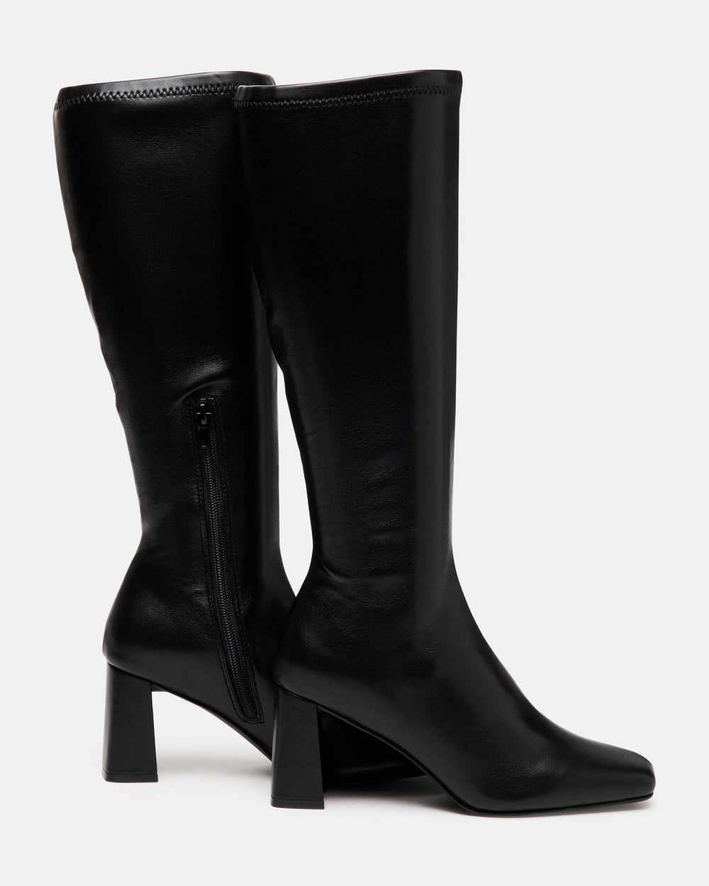 HOLLY Black Women's Knee-High Square-Toe Boot