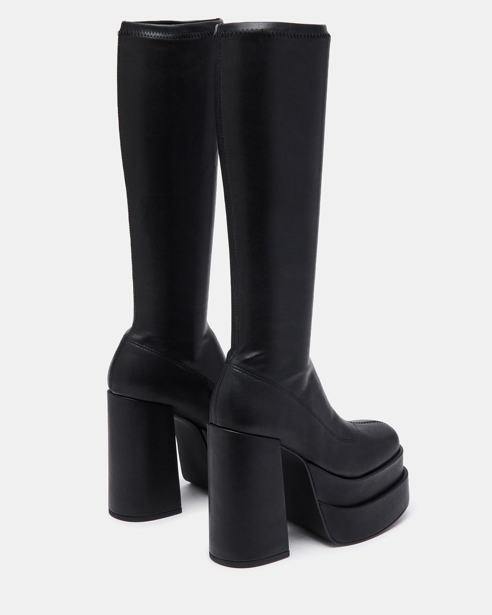 CYPRESS Black Women's Platform Vegan Leather Boots