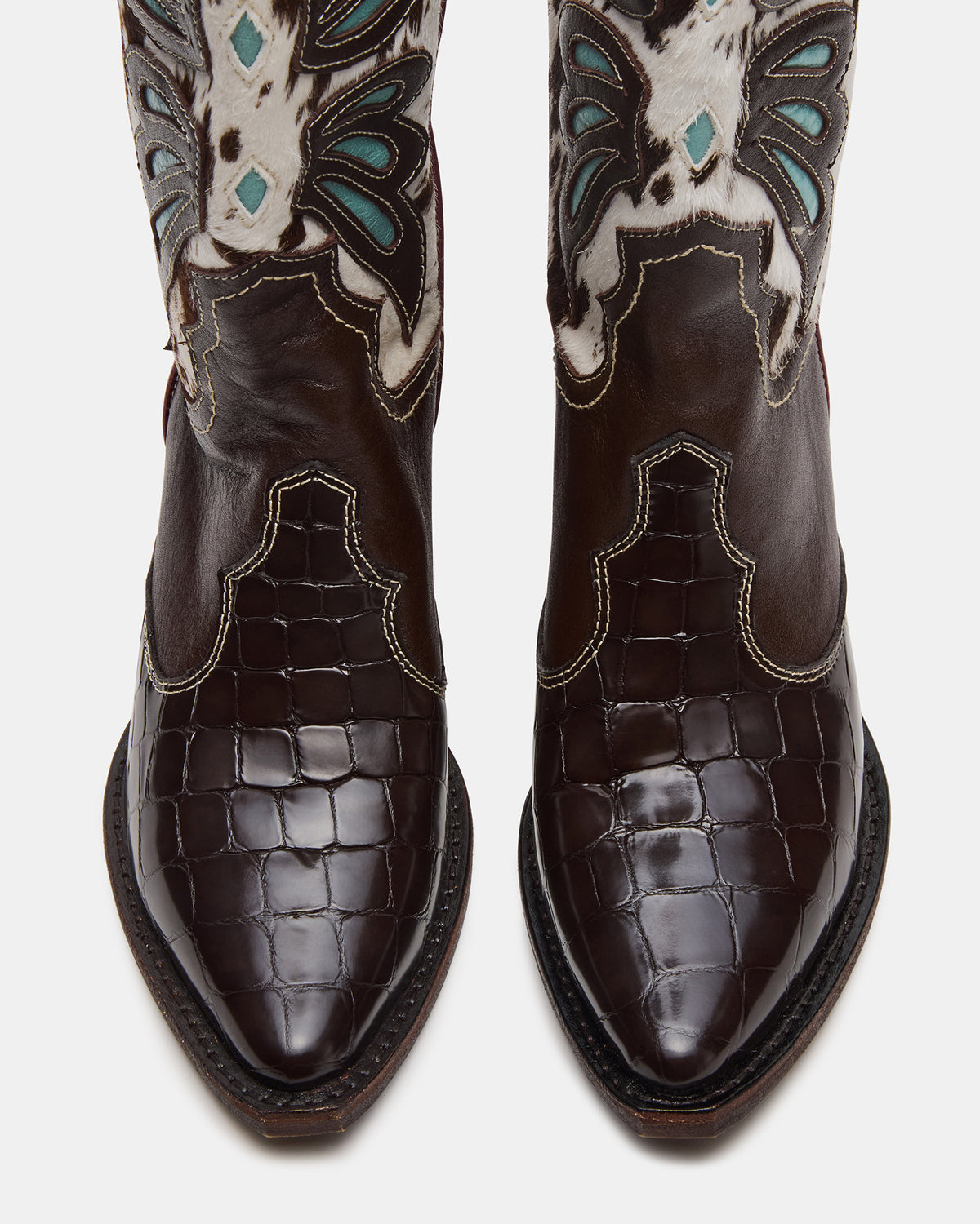 ARROYO Blue Multi Western Pointed-Toe Wome's Boot