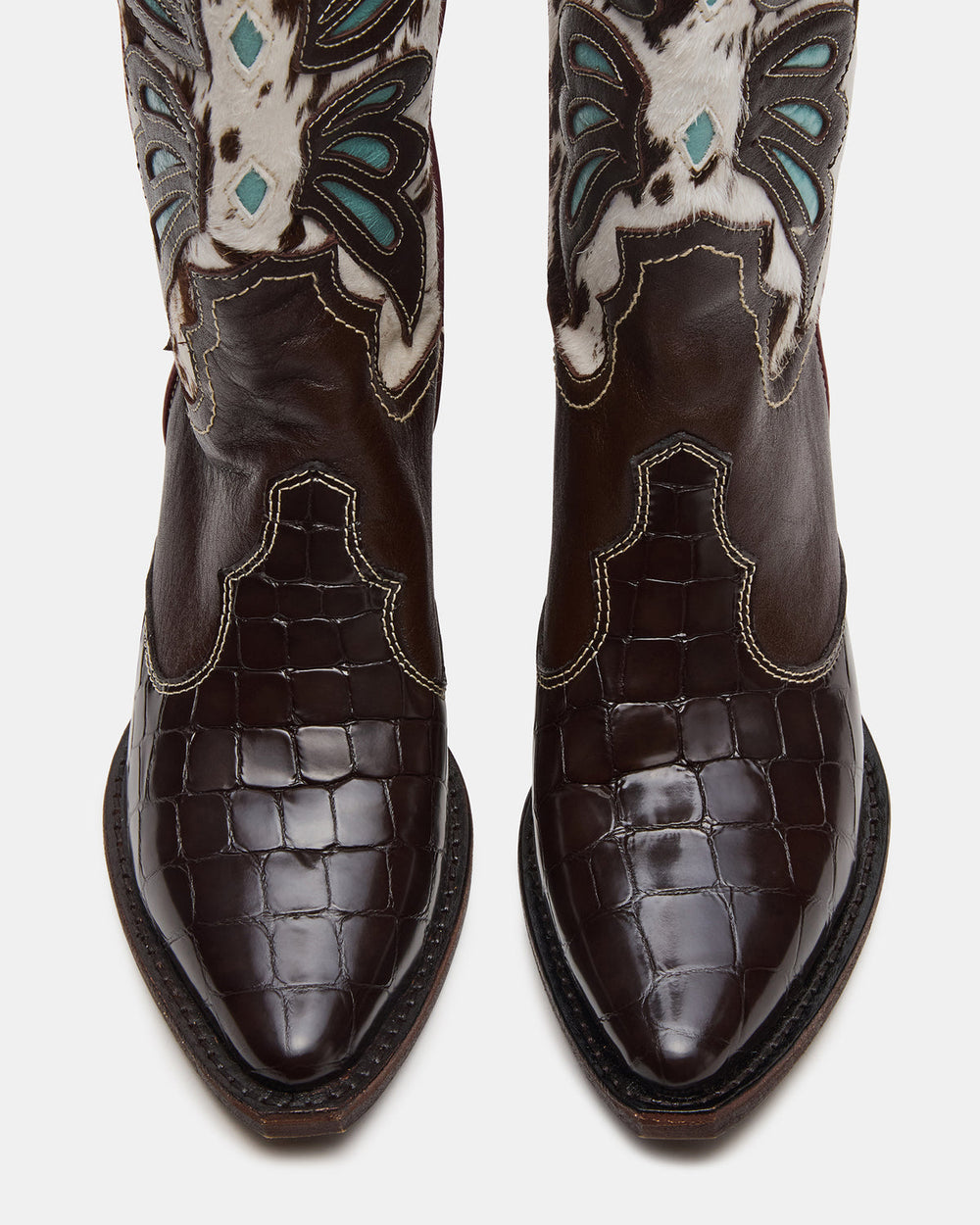 ARROYO Blue Multi Western Pointed-Toe Wome's Boot