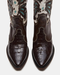 ARROYO Blue Multi Western Pointed-Toe Wome's Boot