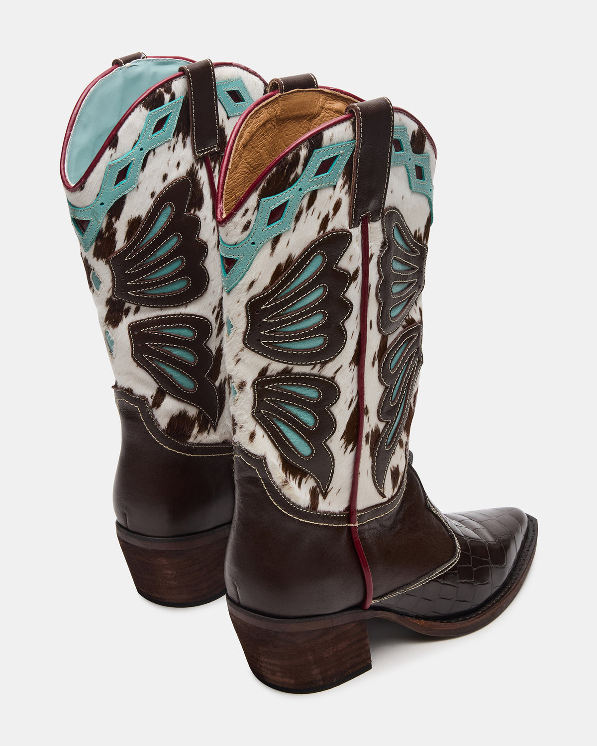 ARROYO Blue Multi Western Pointed-Toe Wome's Boot