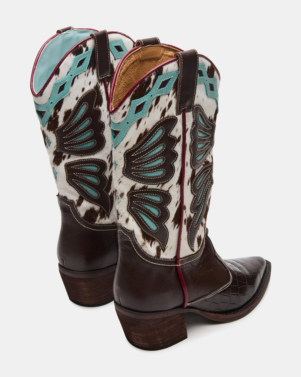 ARROYO Blue Multi Western Pointed-Toe Wome's Boot