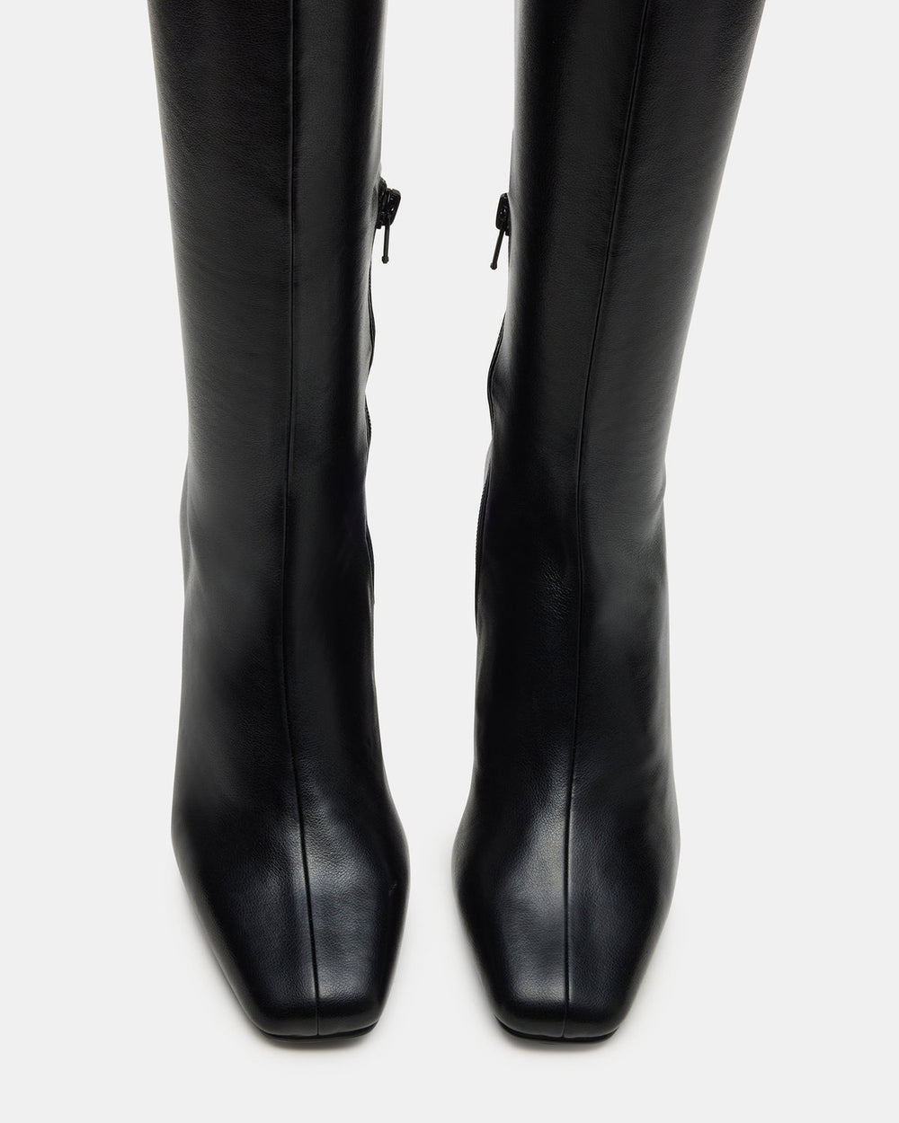 HOLLY Black Wide Calf Women's Knee-High Square-Toe Boot